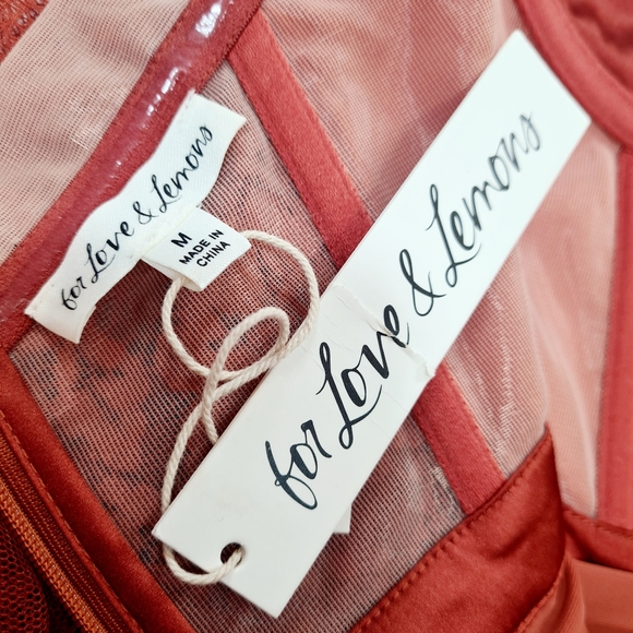 For Love & Lemons x REVOLVE Bustier Gown in Rust - Picture 12 of 13